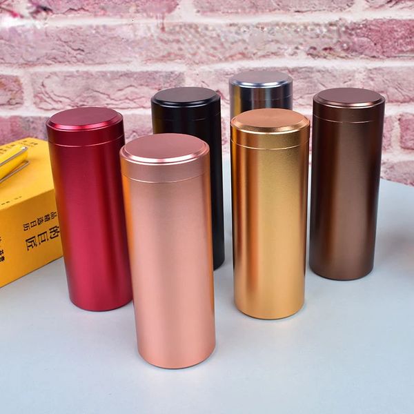breathable and odor proof container highquality stainless steel mini tea can herbal Stash coffee storage box candy 240808