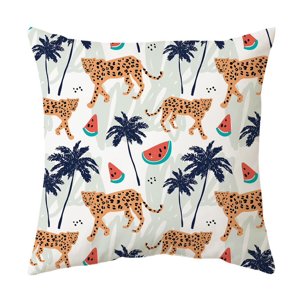 Pillowcase Rainforest Cushion Covers 18x18 Peach Skin Sofa Cushion Cover