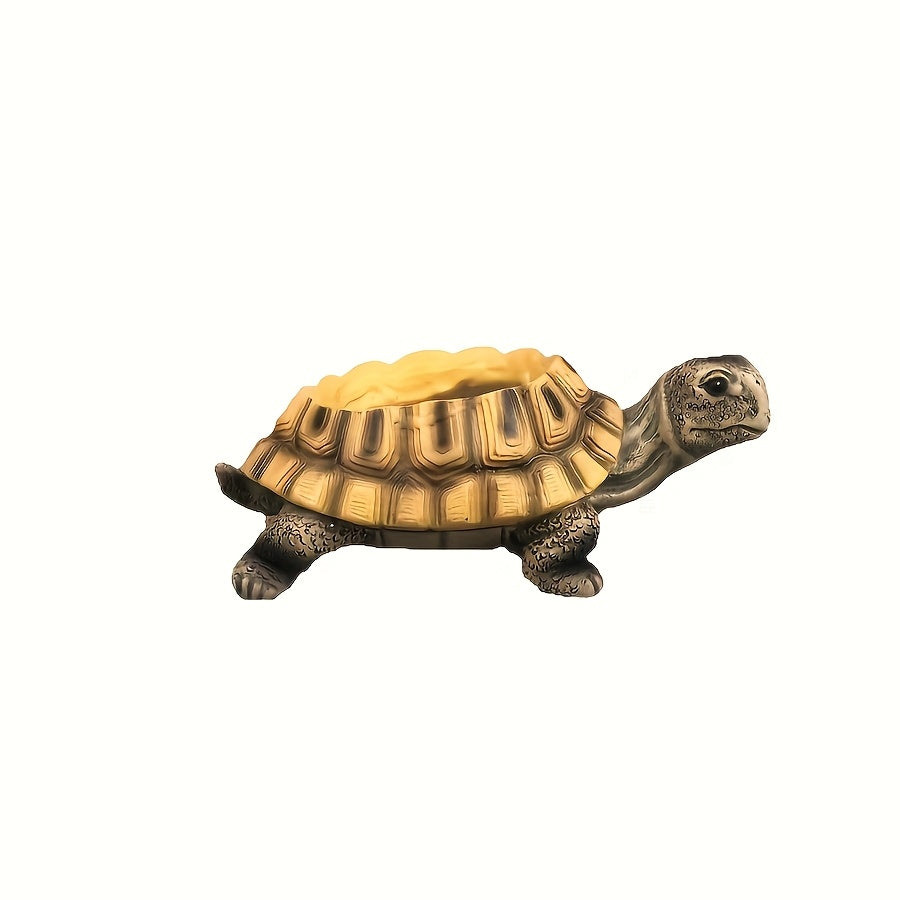 TEMU Turtle Resin Planter Pot - Realistic Turtle Design With Turtle Texture, Durable Indoor-outdoor Garden Planter For Succulents, Herbs, ,