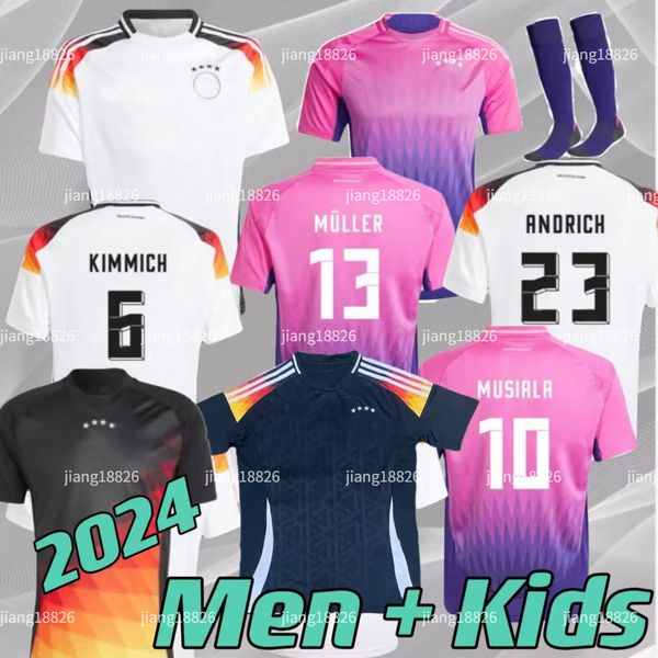 24Cup GERmanysS HUMMELS GNABRY Soccer Jerseys kit KROOS MULLER WERNER DRAXLER REUS MULLER GOTZE Football Shirts Kids Fans Kit Player Version