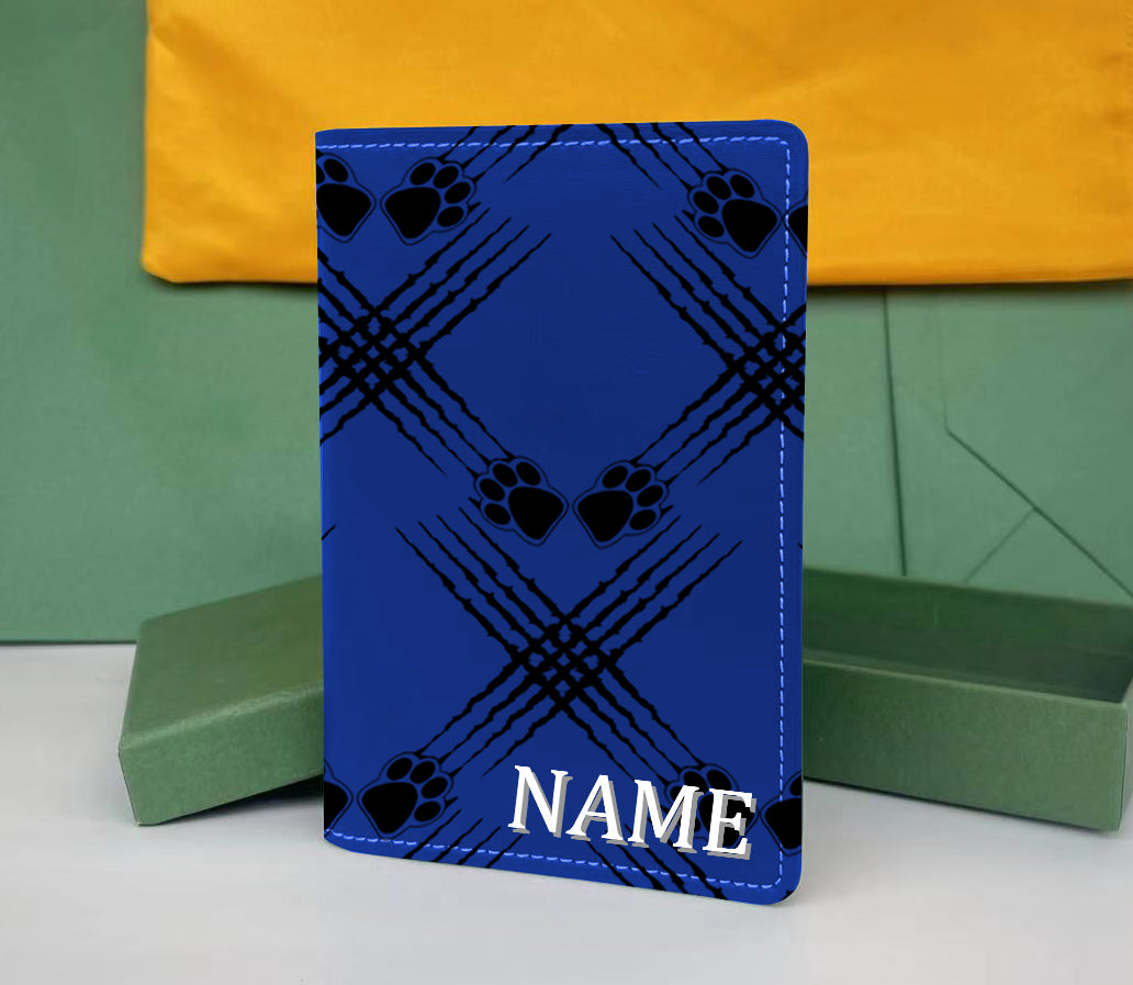 Coin Purses Wallets men women high quality custom Name design Holders cowhide Card Holder With Box Customized a1