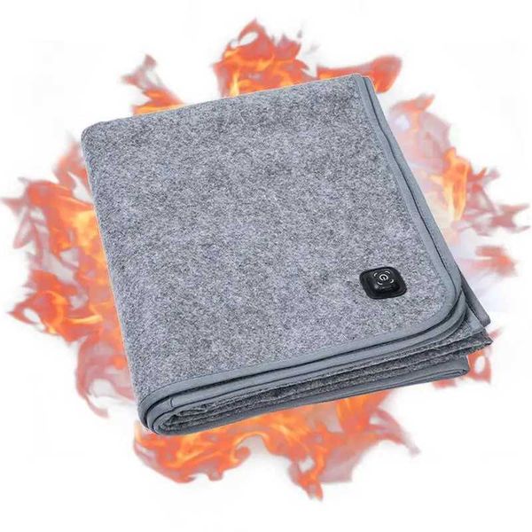 12v Car Heating Blanket Auto Electrical Blanket For Car Blanket With 3 Temperature Control Heating USB Power Thermal BlanketXJ240924
