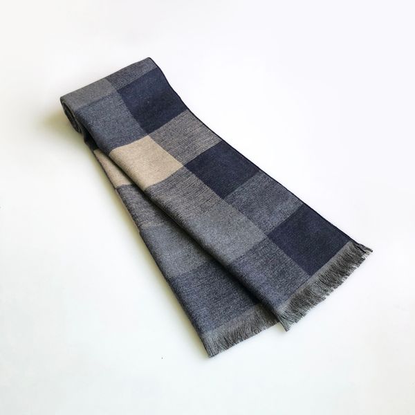 Scarves Classical Men&#039;s Winter Plaid Scarf Windproof Warm Cotton Shawls Scarves Soft Casual Scarves Man Business Scarf 230826