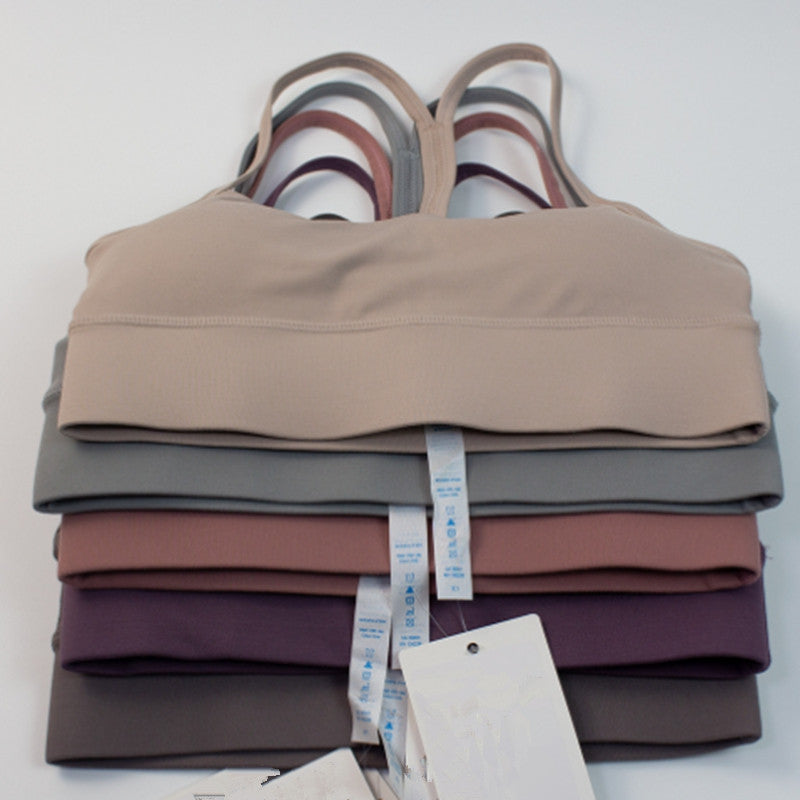 lu Women&#039;s Padded Sports Yoga Bra Push Up Underwear Y Style Back Beauty Running Bras lululemens Women&#039;s