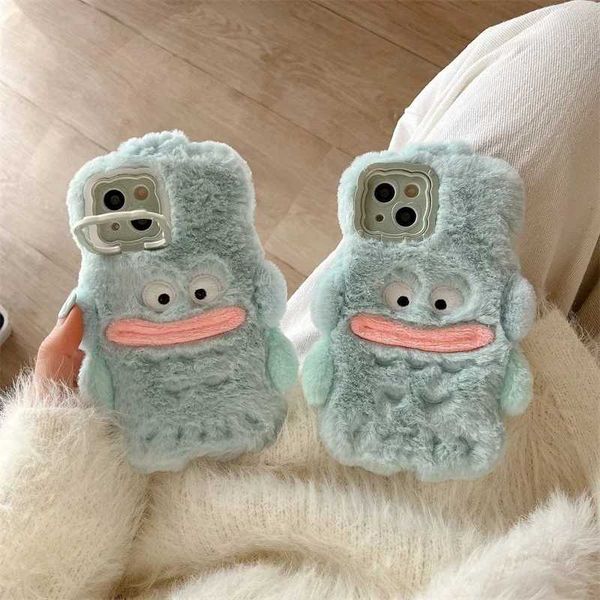 Suitable for iPhone 16 15 14 13 Pro Max 14 Plus 15 Plus Plush Toy Camera Protection Phone Case M241209