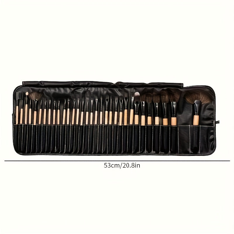 TEMU 32pcs Makeup Brushes Set, Blush Brush, Foundation Brush, Eyeshadow Brush, Concealer Brush Full Set, Complete Professional Makeup Tools, Suitable