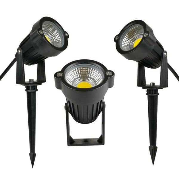 New garden light outdoor LED waterproof lawn light 220V 110V 12V 5W landscape peak bulb IP65 road garden courtyard spotlight X241102