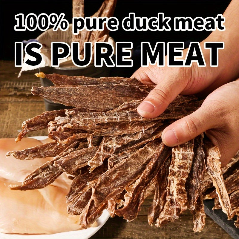 TEMU Single- Duck Jerky Dog Treats - No Additives, Hypoallergenic, High Protein & , Low-fat -free Training Rewards, Duck Meat Snacks For Sensitive