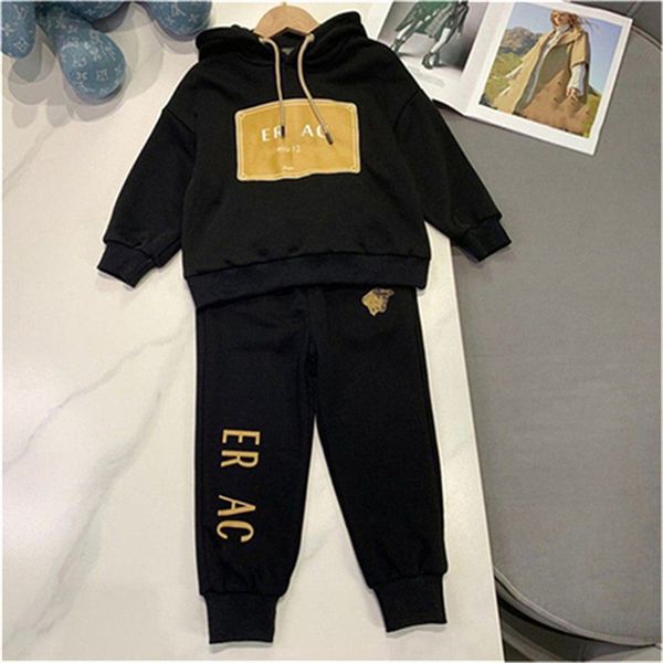 Designer Baby Long sleeve fashion high quality children&#039;s crew-neck printed long sleeve top + trousers casual 2-piece set 90cm-150cm O1