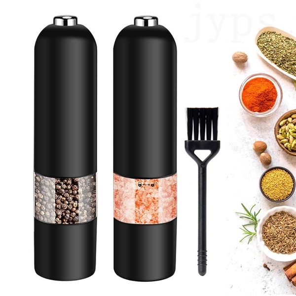 Mills Automatic Salt Pepper Grinder Electric Spice Mill Seasoning Adjustable Coarseness Kitchen Tools Grinding For Cooking BBQ 221130