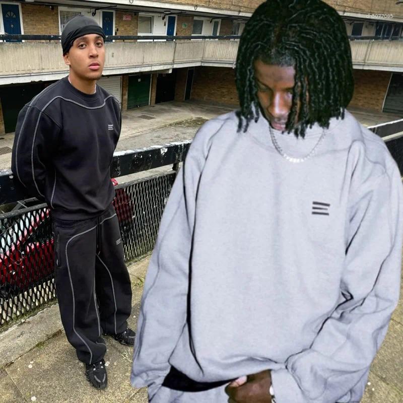 Men&#039;s Tracksuits High Street Kroen Embroidery Men Tracksuit Hoodie Women Sweatpants Joggers Loose Casual Sweat Pants Drawstring Trousers