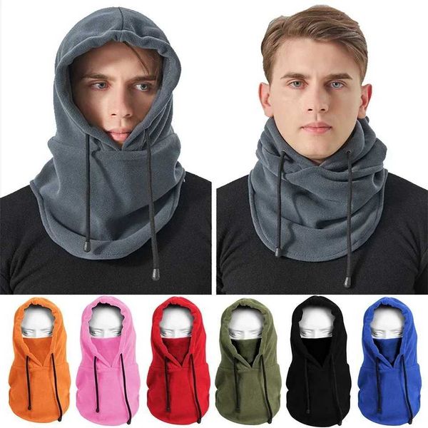 Winter Warm Cycling Caps Ski Windproof Cap Outdoor Sports Cycling Face Mask Plush Warm Men Women Hat Thickened Headgear Warm HatXJ240828