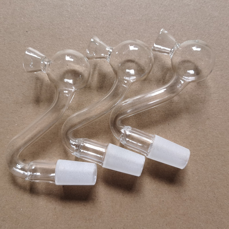 10Pcs Glass Oil Burner Pipe Smoking Bowl Bubbler 10mm 14mm 18mm Male Female Funnel DownStem Bowls Slide For Water Hookahs Bongs
