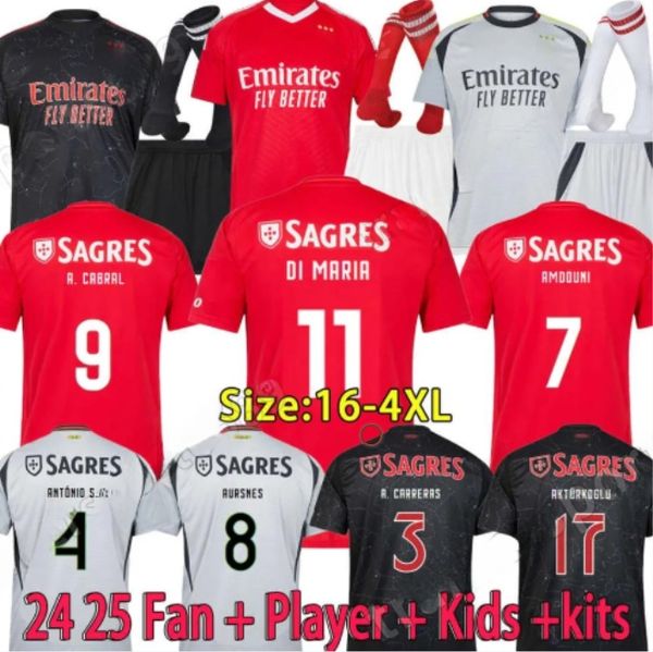 24-25 Fans Version BEnfiCaS Soccer Jerseys RAFA SEFEROVIC WALDSCHMIDT PIZZI RAFA G.RAMOS 2024 Home Men Kids Kit Football Shirts OTAMENDI Kok