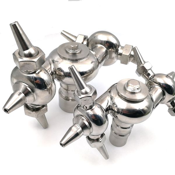 1&quot; BSP Female Universal 360 Degree Rotary Cleaning Spray Ball Canister For CIP Tank Homebrew Beer Moonshine