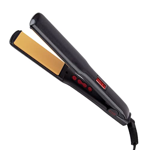 CHI G2 Professional Hair Straightener Titanium Infused Ceramic Plates Flat Iron 1 1-4&quot; Ceramic Flat Iron Plates Color Coded