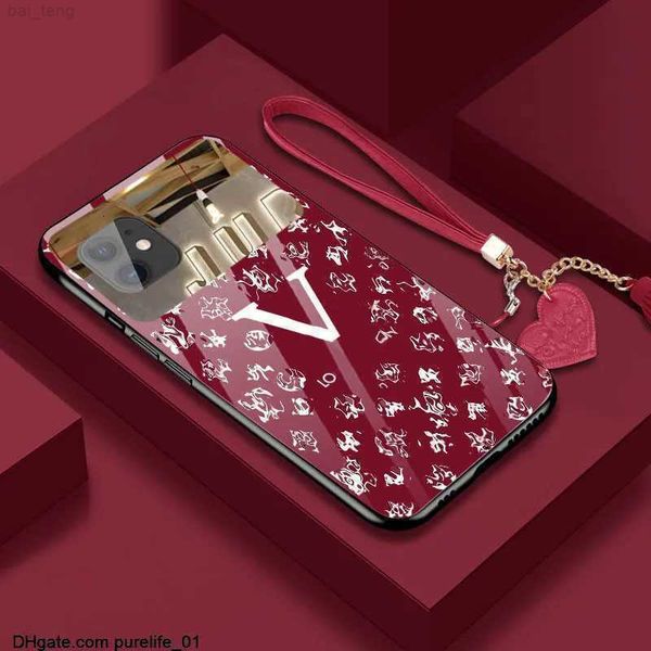 case iPhone Designers 14 Pro Max fashion cases iphone 11 12 13 mirror XS protective cover 8plus drop proof XR glass nice