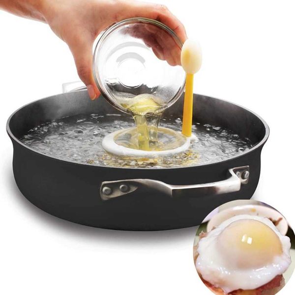 Egg Boilers 1PC Egg Poacher Mold Creative Egg Boiler Egg Steamer Mini Home Kitchen Cooker Gadgets Small Egg Cooking Tools Dropshipping S2471