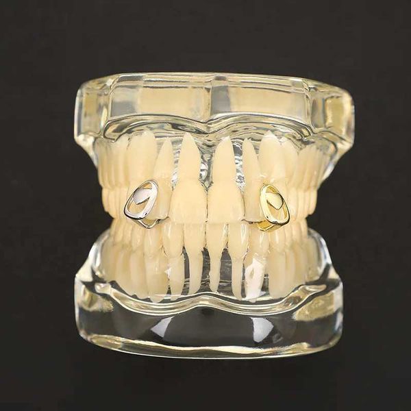 1PC Single Hip Hop Heart Pattern Teeth Grillz Removable Dental Grills Teeth Punk Teeth Caps For Men Women JewelryXJ250114