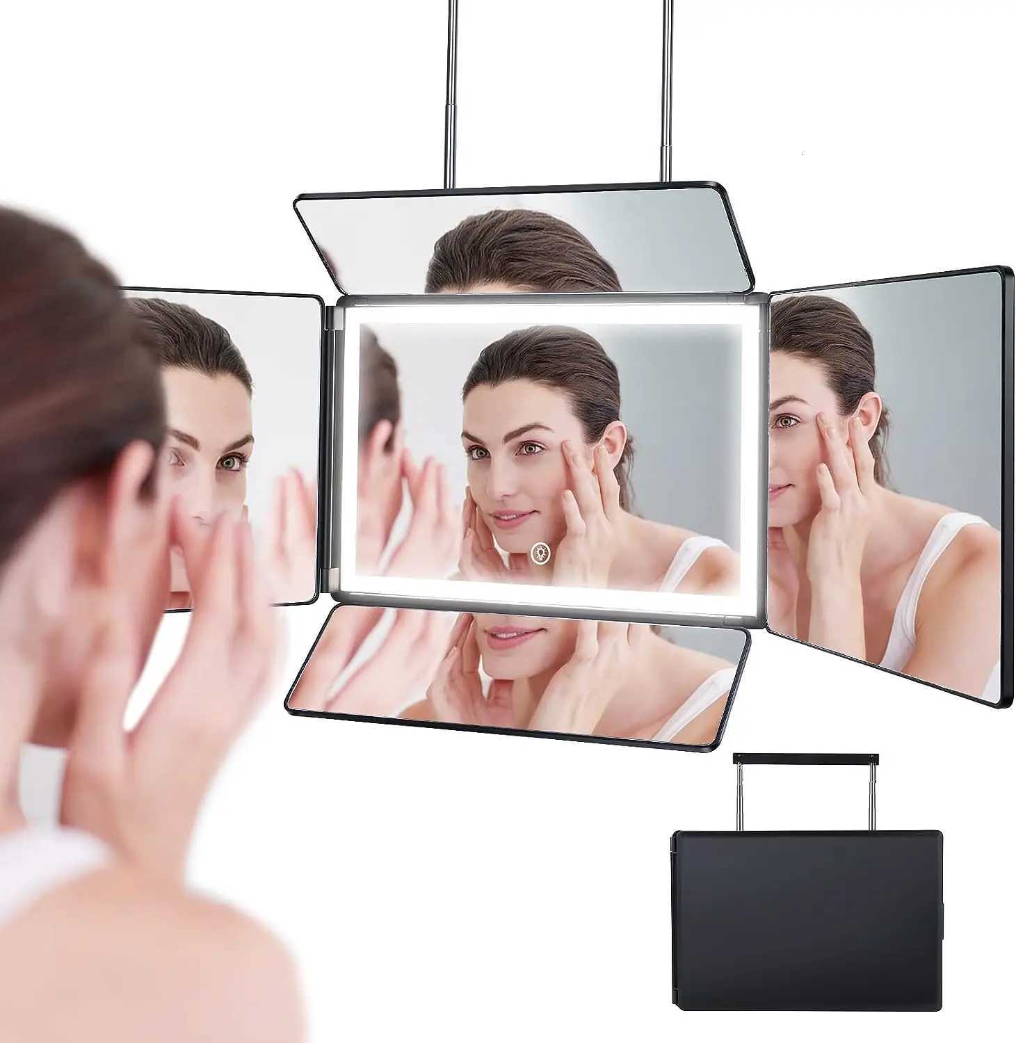 5 Way Mirror Barber Mirror for Self Hair Cutting 360 Mirror for Men Shaving Makeup Mirror with Height Adjusta for Braiding C250917