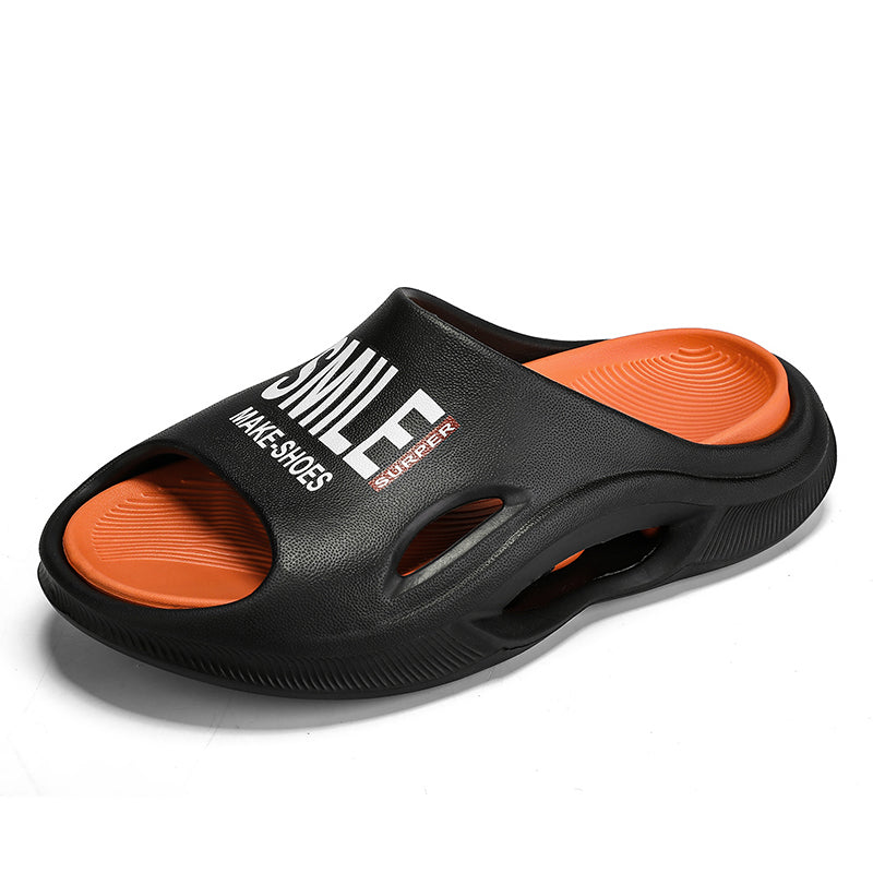 2024 Men&#039;s Slippers Indoor Outdoor Sandals Beach Comfortable Soft Slides Casual Shoes New Men Flip-flops Bathroom Home Slippers