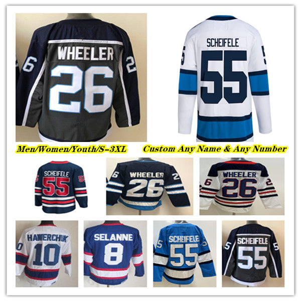 Winnipeg Ice Hockey Jersey Mark Scheifele Josh Morrissey Kyle Connor Nikolaj Ehlers Nino Niederreiter Cole Perfetti Adam Lowry Brenden Dillon Dylan