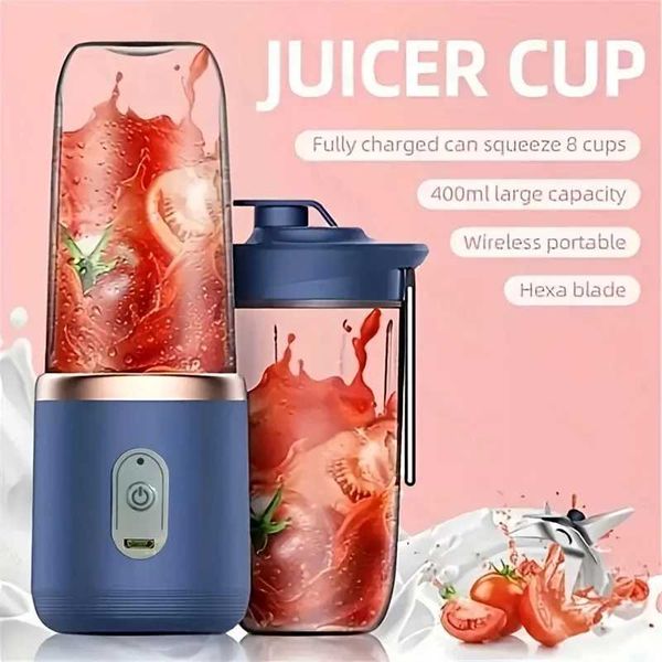 Double cup juice mixer Portable electric juice mixer Juice mixer Household auxiliary food milkshake juice making tool W241025