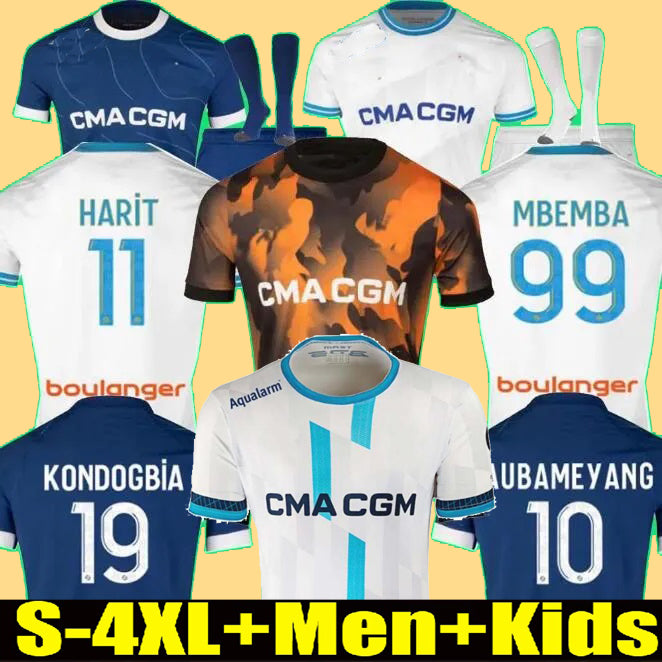 S-4XL 23 24 soccer jerseys 2023 2024 MarseilleS Maillot Esport maillot foot CUISANCE GUENDOUZI NDIAYE CLAUSS AUBAMEYANG football shirts men kids KON