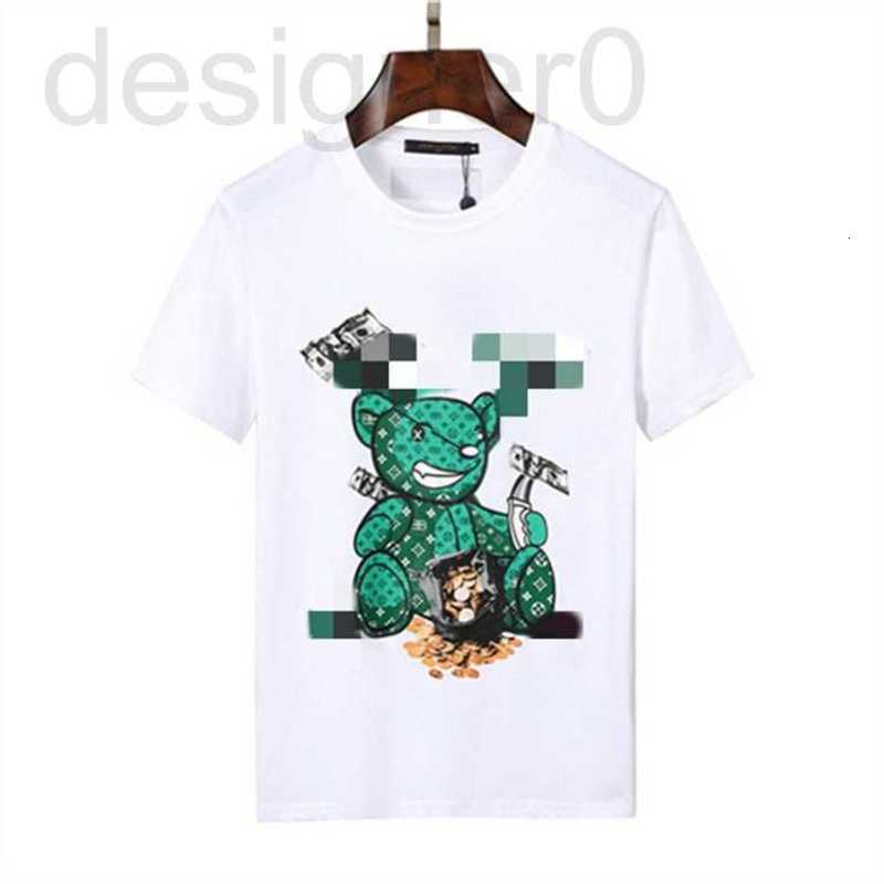 Men&#039;s T-Shirts popular Paris Fashion Week designer mens T shirts multi-color casual printed high-quality panda hip hop pattern couple size M-XX