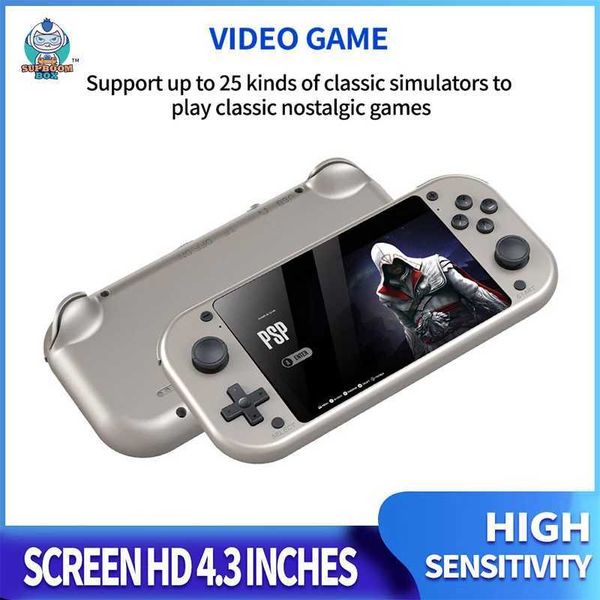 M17 Handheld Video Game Console 128G Open Source Linux System 4.3inch Sn Portable Pocket Video Player Retro Gaming ConsoleC250212
