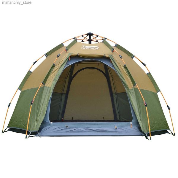 Tents and Shelters Desert Pop-up Automatic Tent 3-4 Person Instant Camping Tent Backpacking Family Dome Tents for Camping Hiking Travelling