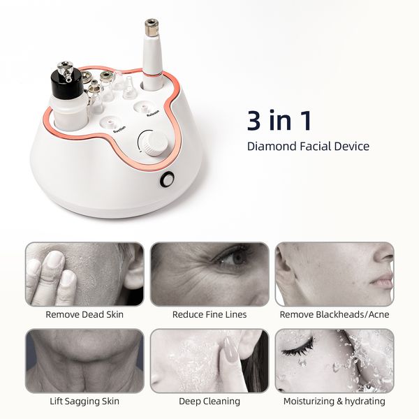 Factory star products 3 in 1 water dermabrasion deep cleaning Facial Acne Treatment Beauty Machine