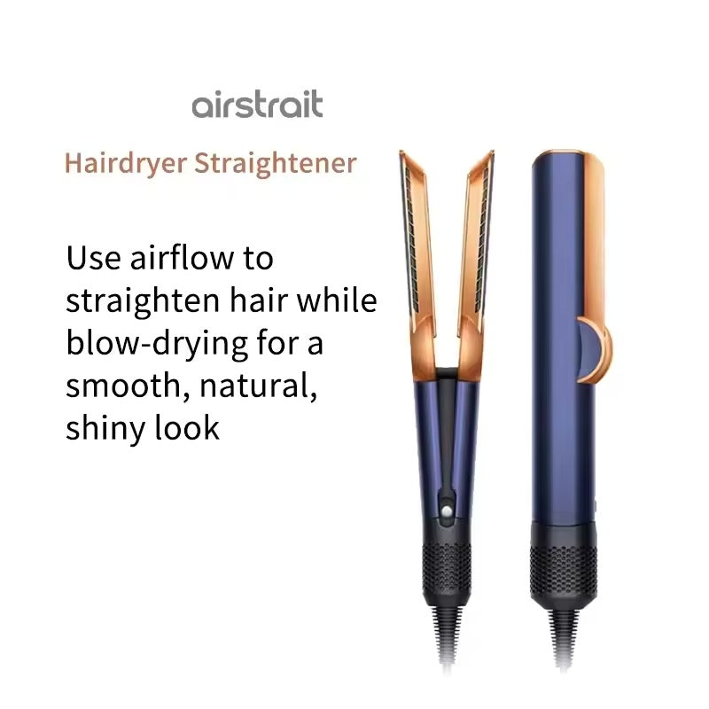 New 2in 1 Dryer + Curlers Hair Straighteners Professional Straightener Ceramic Flat Iron Straightening Curg for Dyson Airstrait HT01