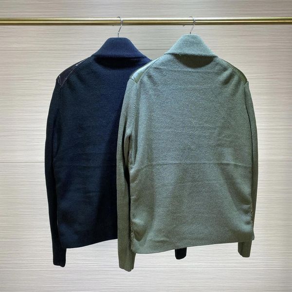 Stand Collar Arm Badge Women Down Jacket Fashion Designer knit jacket Winter warm coat Woman knitted jacket Size S-3XL