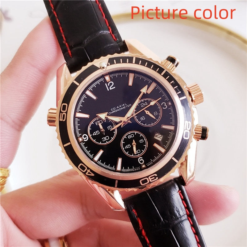 Ome 2024 New Top Luxury brand Six stitches watches Little needle run seconds Luxury Fashion Mens quartz watch special style male clock High quality