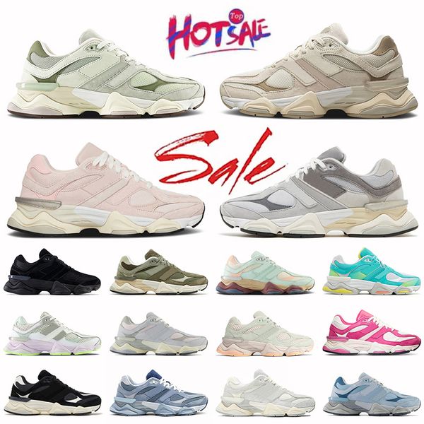 2025 New Hot Chrome Blue Cyan Burst Concrete Running Shoes Luxury Mushroom Sea Salt Brown Quartz Grey Sneakers Platform Vintage Leather Pink