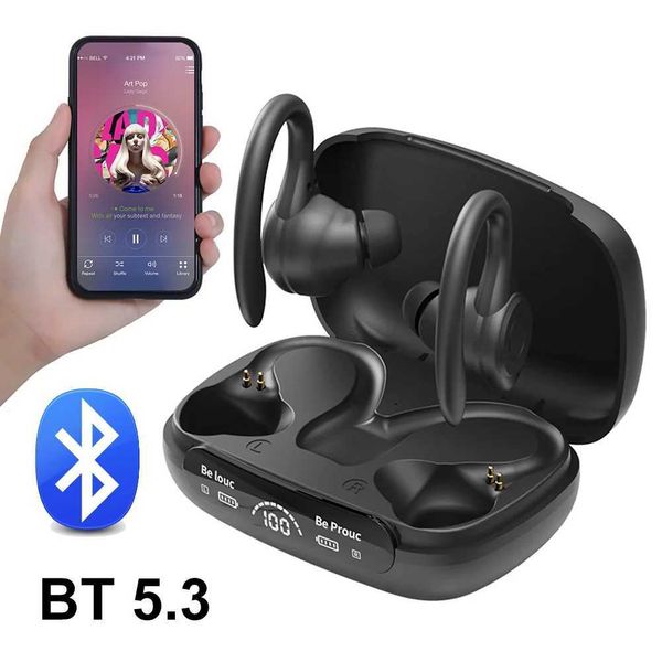 Wireless 5.3 phones Gaming Earphones Waterproof Fitness Earbuds Noise Reduction Power Display Sports Music Earbuds Z250110
