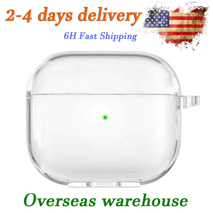 For 2025 apple Airpods Pro 3 air pods 4 headphone airpod 2nd Bluetooth Headphone Accessories Solid Silicone Cute Protective Cover Wireless Charging