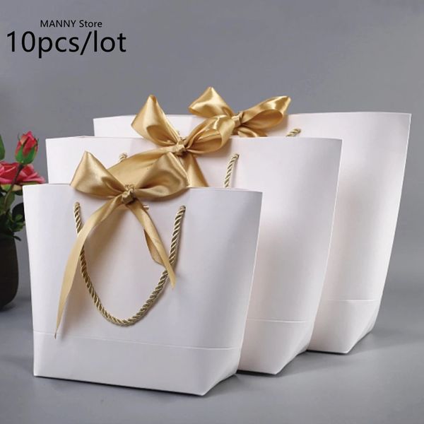Gift Wrap Large Size Gold Present Box For Pajamas Clothes Books Packaging Gold Handle Paper Box Bags Kraft Paper Gift Bag With Handles Dec 2
