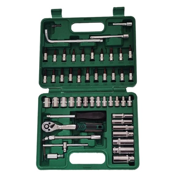 54 pieces CR-V Ratchet Wrench Screw Driver Bits Catraca Auto Repair Hand Tools In 1 General Tool Kit Box