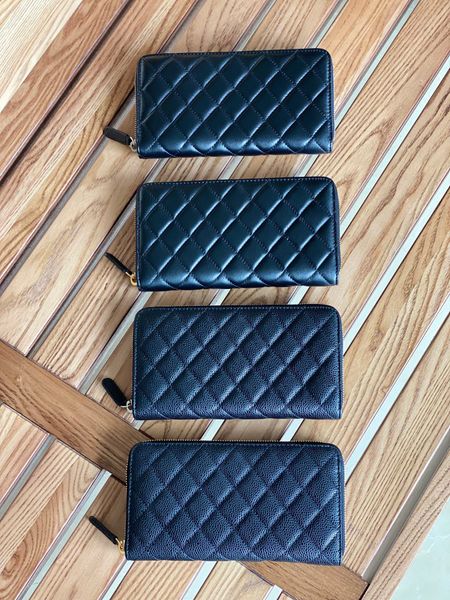 Fashion sales classic Card Holders women&#039;s high-quality all leather luxury designer bag gold and silver buckle wallet with box 99988