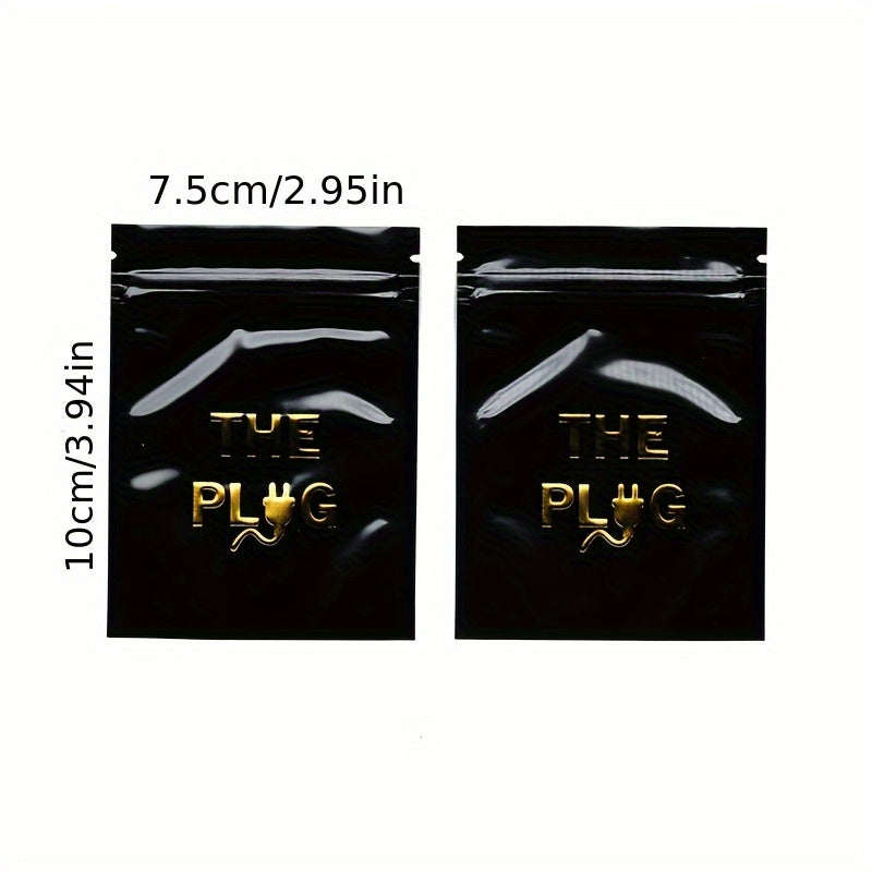 TEMU ""100pcs Smell Proof Mylar Bags Resealable Zip Lock Bags, 1g Capacity, Smell Proof Little Baggies, , Clear Window Plastic Pouches For Storage -