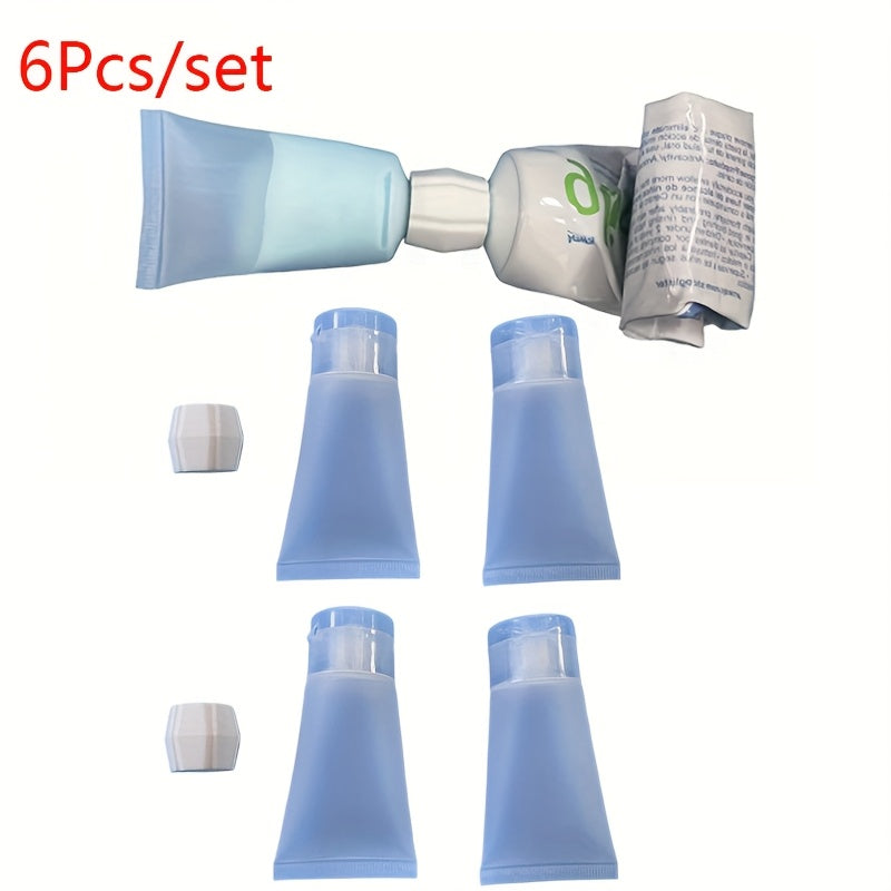 TEMU 3-6pcs Plastic Toothpaste Tube & Facial Cleanser Adapters - Travel Size Durable Bathroom Accessories For Toothpaste & Cleanser Supplements,