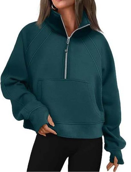 Womens Half Zip Sweatshirts designer Hoodies Hoodie Designer Sweater Workout Sport Coat Fiess Activewear Sweatshirt Sports Gym Clothes Jacke