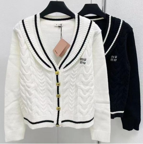 Designer sweater Fashion Autumn New Knitted Cardigan Coat women Sweaters Long Sleeve Oversized Top Luxury Clothes