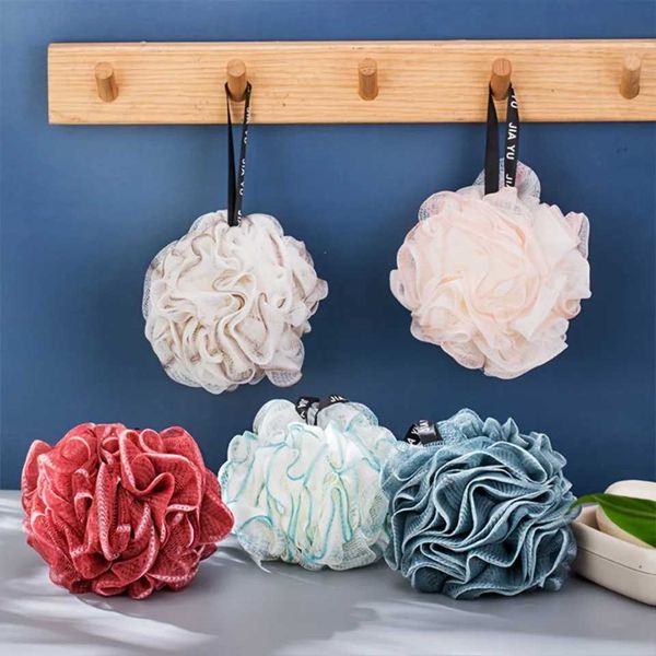 Luxury wire mesh bath sponge set reinforced post-treatment for deep removal durable mesh Pouf body washer hygienic quick drying Des Y250114