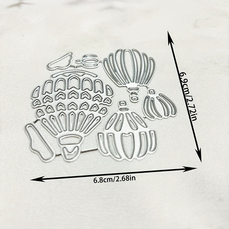 TEMU Hot Air Balloon Metal Cutting Dies - Templates And Stencils For Diy Scrapbooking, Albums, Greeting Cards, And Home Decor - Craft, Scrapbooking,