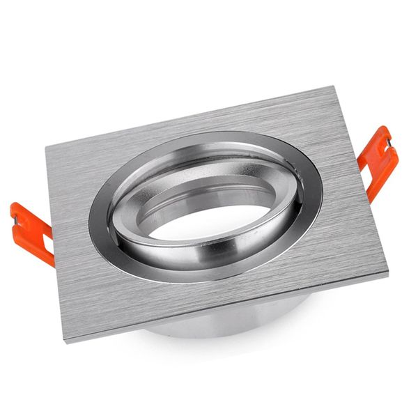 Three-head Lighting Accessories Holder MR16 Lights Holder GU10 Spot Light Cup Holder led Light Cups Face Ring Embedded lamp Holder 3-Head Sq