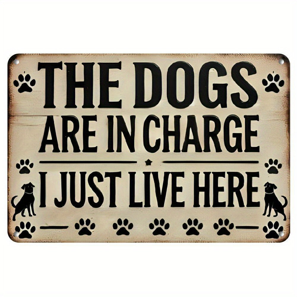 TEMU 2d 1pc Vintage Aluminum Sign " Are I Here" - Humorous Wall Decor For Home, Garden, Bar, Cafe - Metal Plaque For Indoor-outdoor Use, Ideal Gift