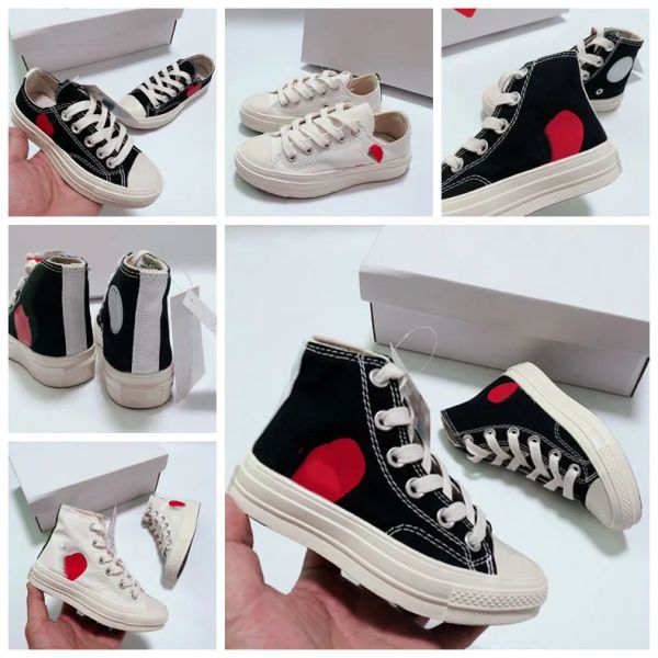 classic casual kids 1970 canvas shoes star Sneaker chuck 70 chucks 1970s Children baby toddler infants Big eyes red heart shape platform Joi